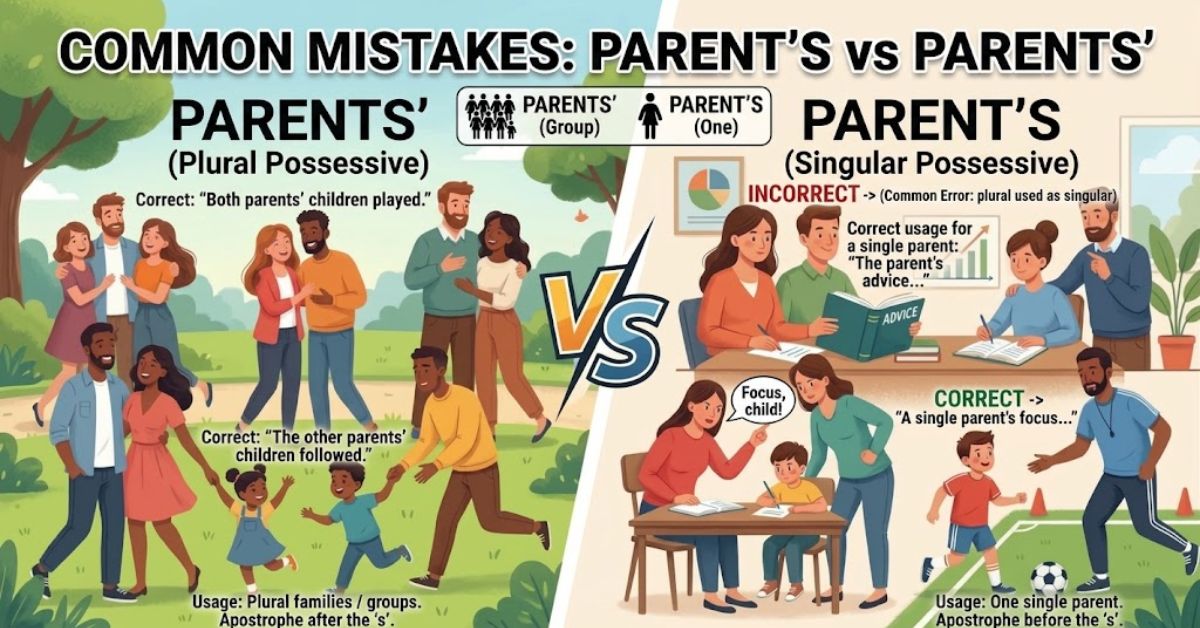 Common Mistakes with Parents’ vs Parent’s