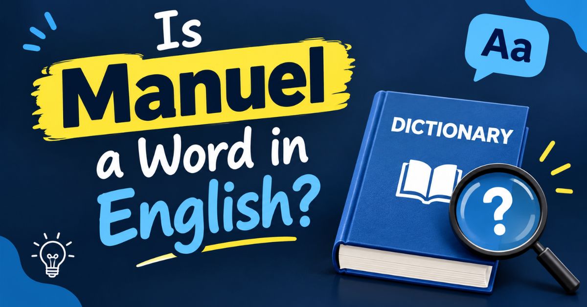 Is Manuel a Word in English?

