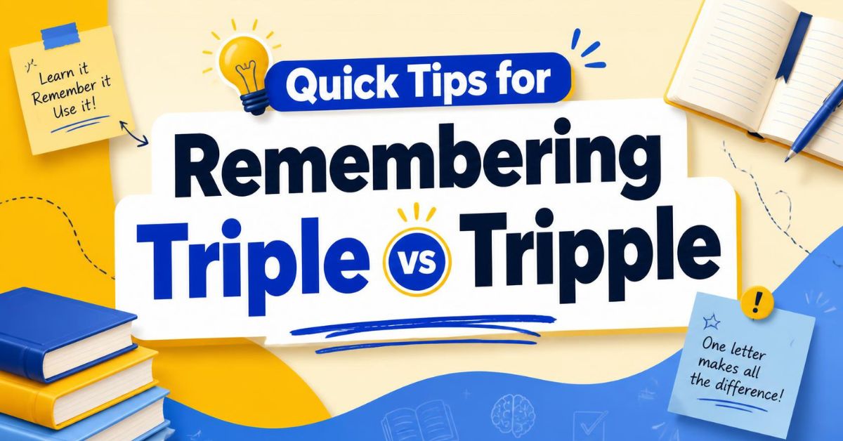 Quick Tips for Remembering Triple vs Tripple
