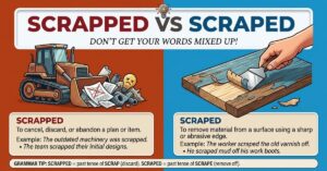 Scrapped vs Scraped