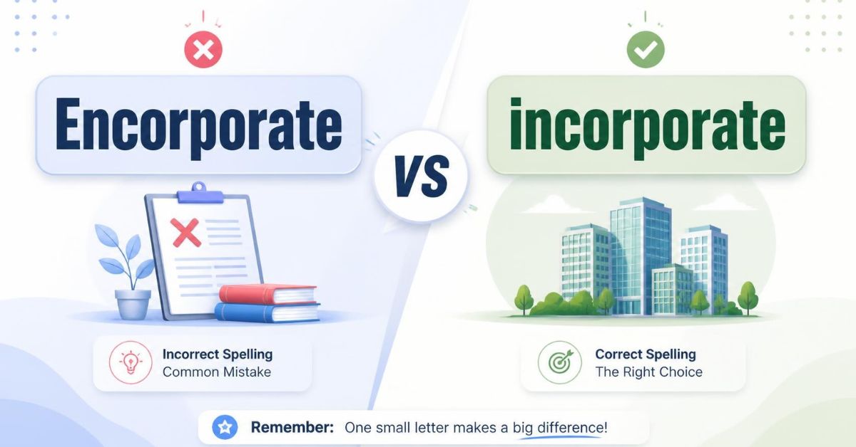 Encorporate vs Incorporate