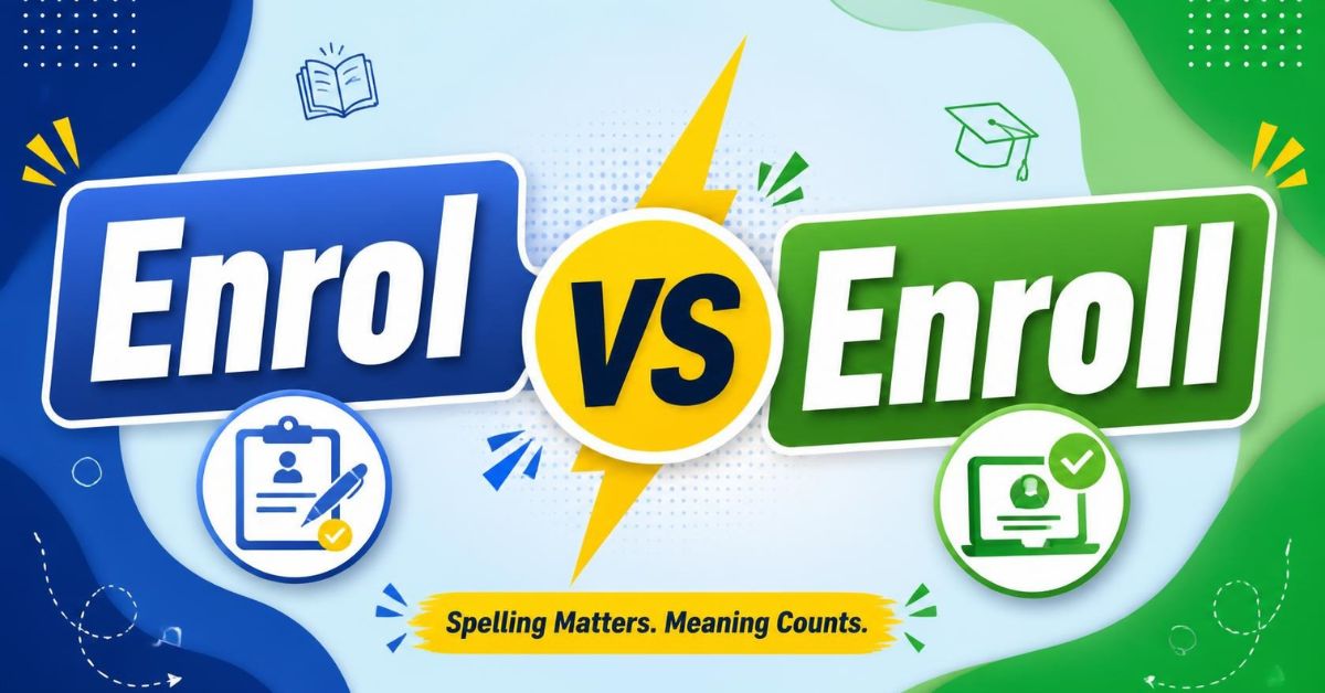 Enrol vs Enroll