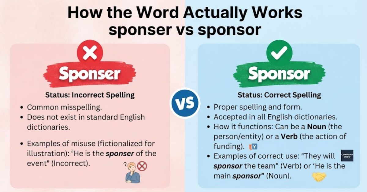 How the Word Actually Works sponser vs sponsor