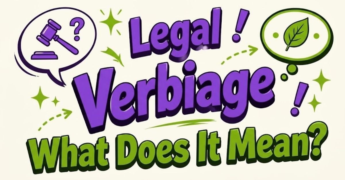 Legal Verbiage What Does It Mean?