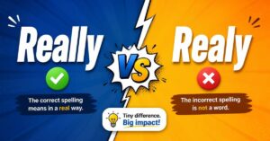 Really vs Realy