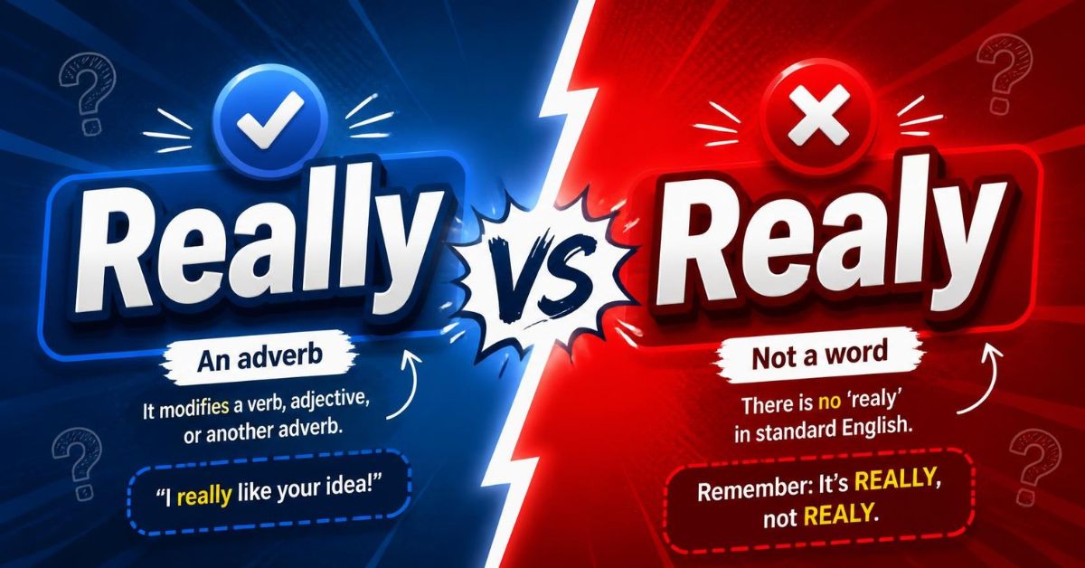 Really vs Realy in Sentences