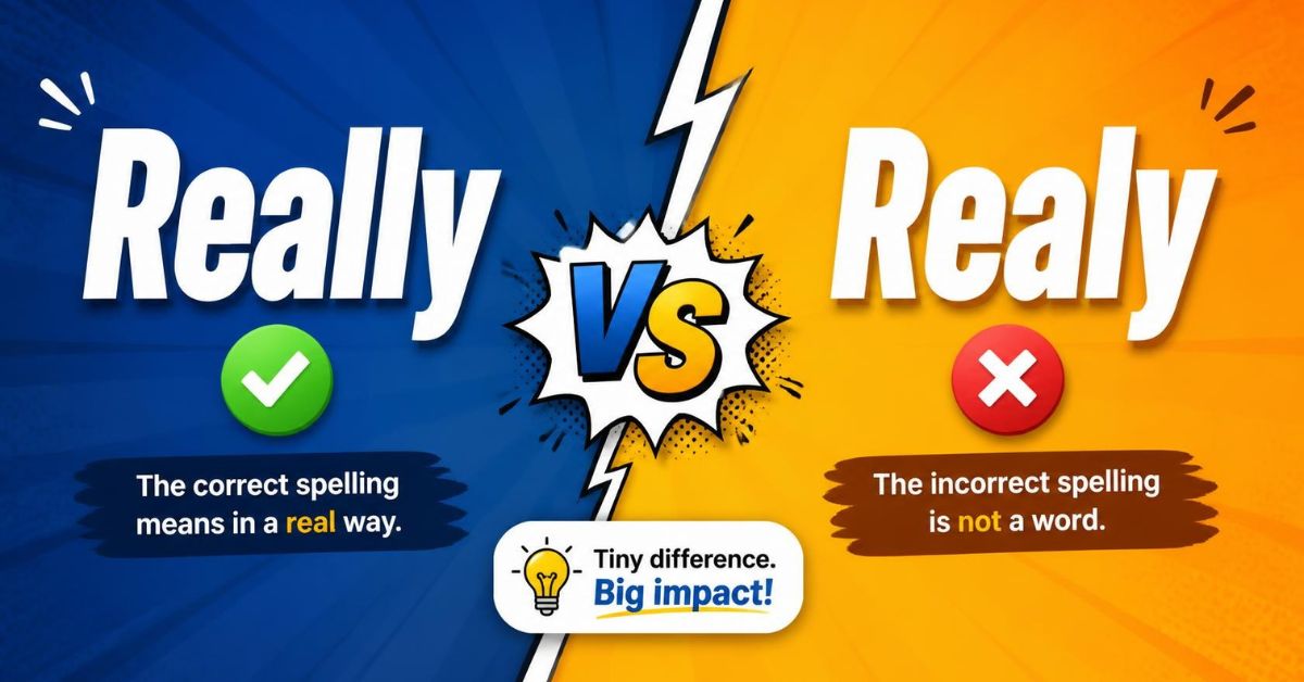 Really vs Realy
