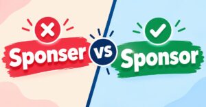 Sponser vs sponsor