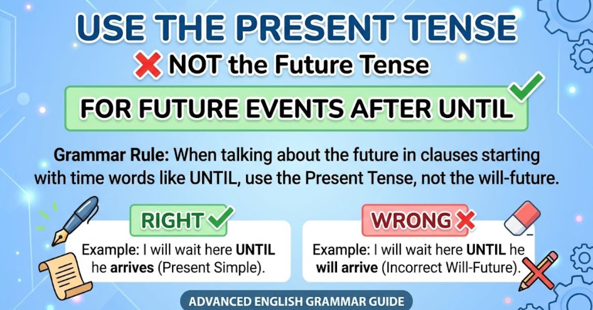 Use the Present Tense for Future Events After Until